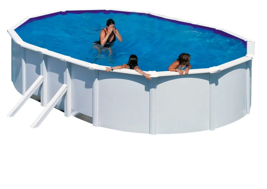 Gre poolpakke oval 25323 liter hvid - Swim & Fun