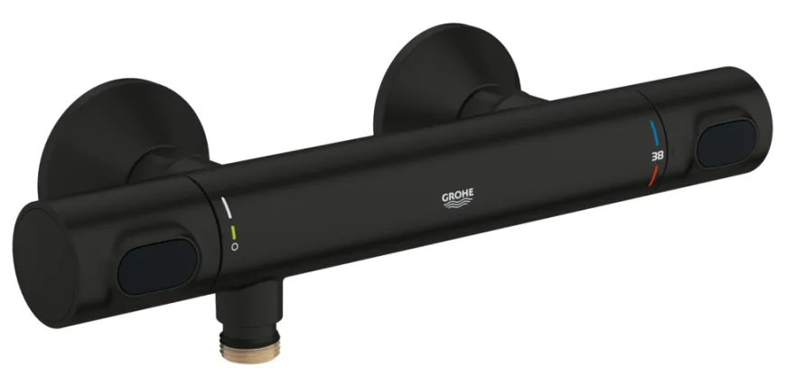 Grohe Precision Flow termostatbatteri til brus sort