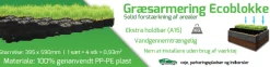 Græsarmering ecoblokke 395 x 590 mm