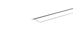 Gulvprofil sølv selvklæbende 3,2 x 30 x 1800 mm
