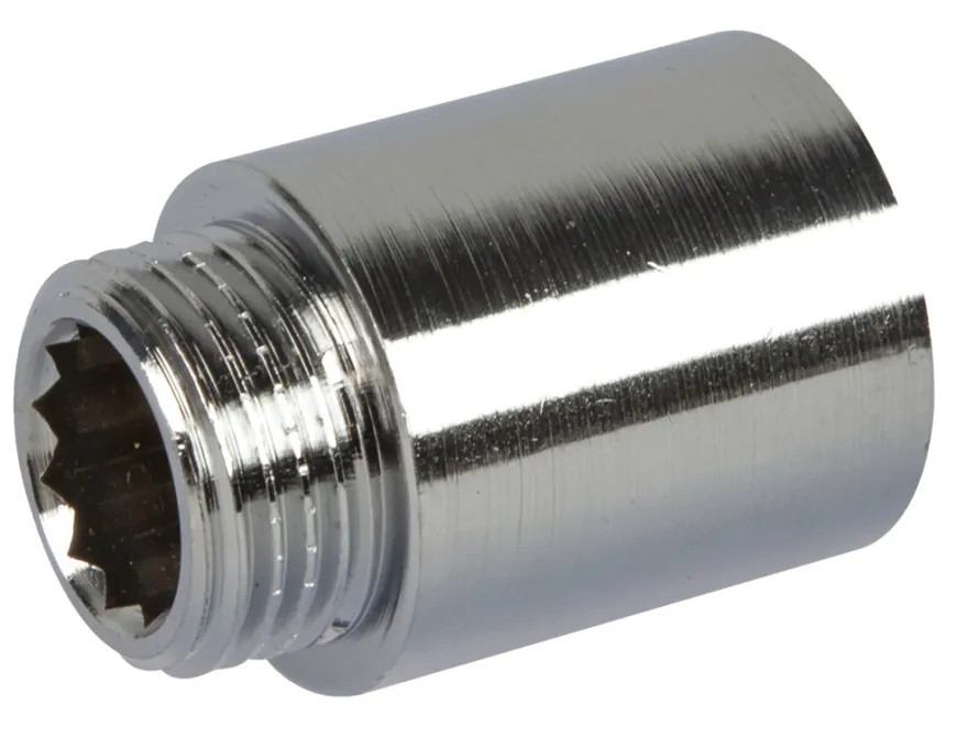 Haneforlænger 1/2" x 30 mm krom