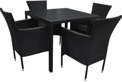 Havebord Havanna 90x90 cm i aluminium og nonwood - Sunlife®