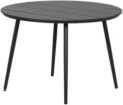Havebord Madrid sort Ø110 cm - Sunlife®
