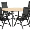 Havebord Nebraska stål/nonwood Ø150 cm - Sunlife®
