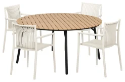Havebord Nebraska stål/nonwood Ø150 cm - Sunlife®