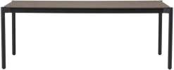 Havebord 205 x 104 cm i sort Grey Stone Look