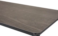 Havebord 205 x 104 cm i sort Grey Stone Look