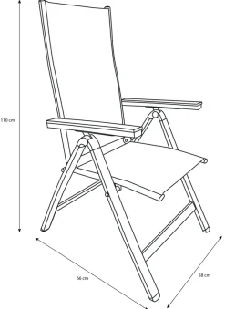 Havestol Kingston 6 positioner sort - Sunlife®