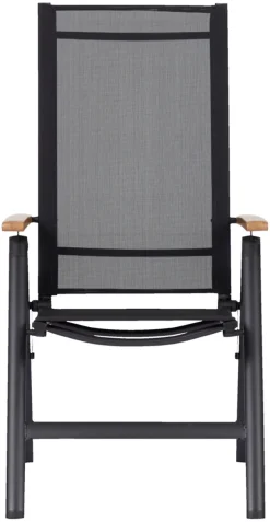 Havestol 7 positioner sort/teak - Outfit
