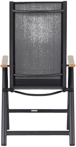 Havestol 7 positioner sort/teak - Outfit