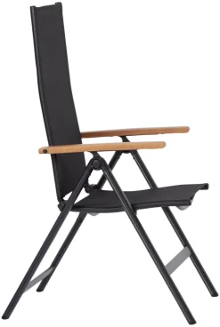 Havestol 7 positioner sort/teak - Outfit