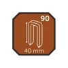 Hæfteklamme 40 mm nr. 90 5000 stk. - Probuilder