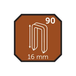 Hæfteklamme 16 mm nr. 90 5000 stk. - Probuilder