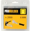 Hæfteklammer 6 mm nr. 53F 2000 stk. - Probuilder