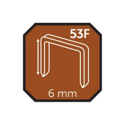 Hæfteklammer 6 mm nr. 53F 2000 stk. - Probuilder