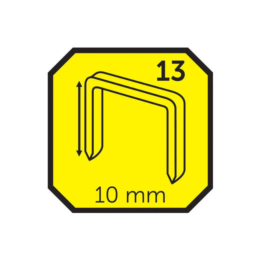Hæfteklammer 10 mm nr. 13 1000 stk. - Probuilder