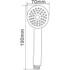 Håndbruser Ø70 mm 1-jet krom - REN