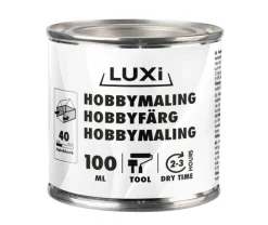 Hobbymaling hvid 100 ml - LUXI®