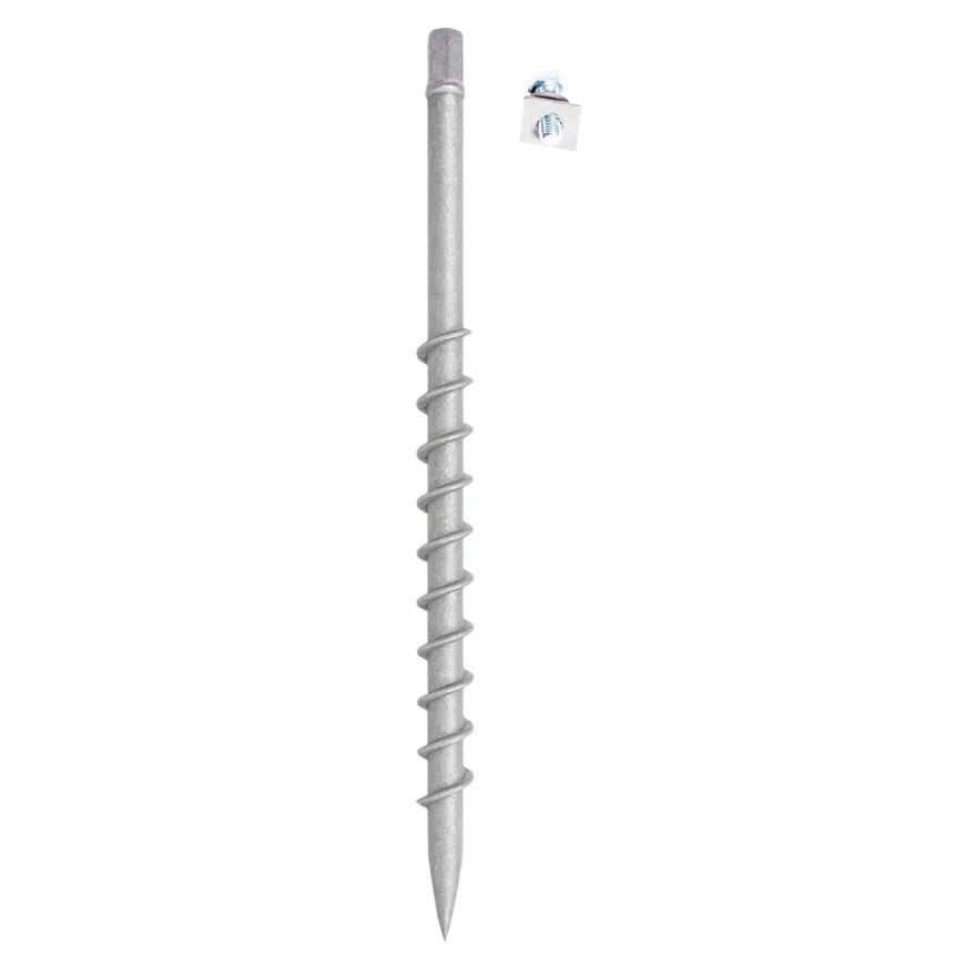 HORTUS jordskrue galvaniseret stål Ø25 x 750 mm