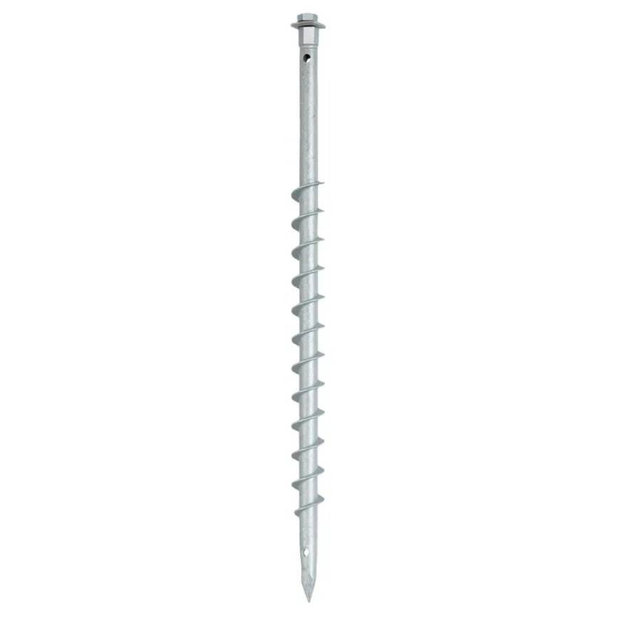 HORTUS jordskrue galvaniseret stål Ø25 x 750 mm