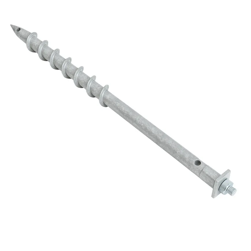 HORTUS jordskrue galvaniseret stål Ø25 x 750 mm