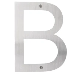 Husbogstav B rustfrit stål 25 cm