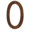 Husnummer 0 stål rustlook 40 cm