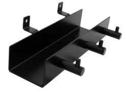 Hylde m/knager til akustikpanel sort
