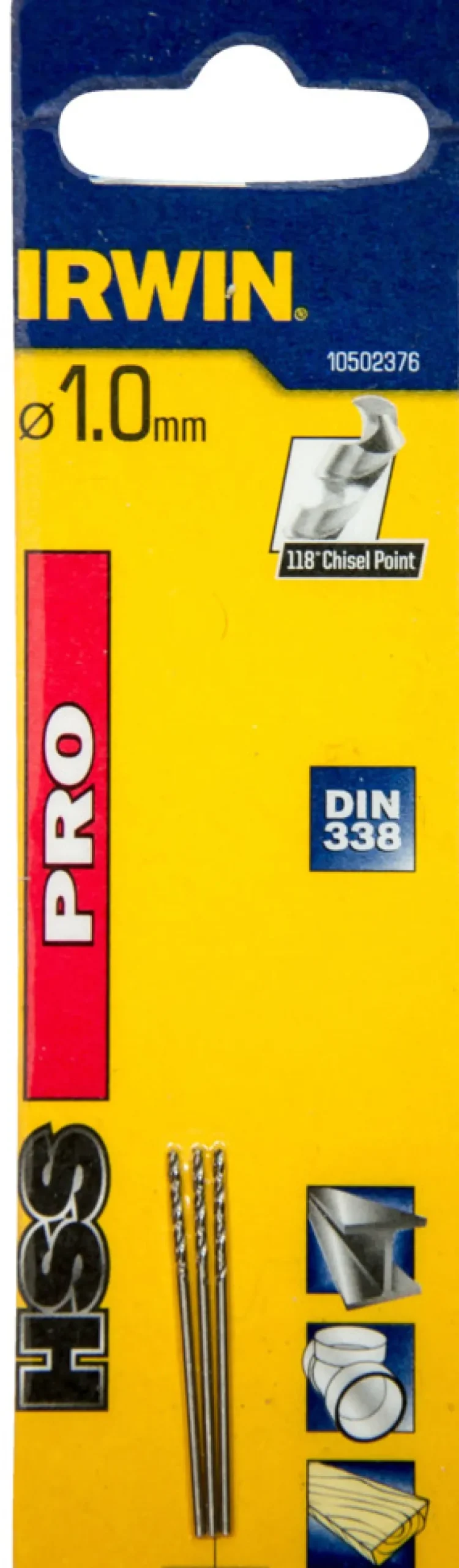 Irwin HSS Pro bor Ø1 mm 3 stk.