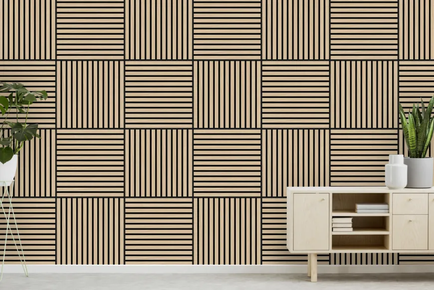 Jangal Modular Wall akustikpanel 52 x 52 cm - Fanal Oak
