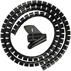 Kabelsamler sort Ø20 mm x 1,5 meter - PRIZE®