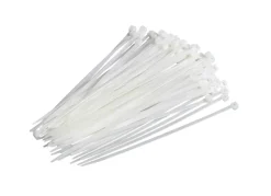 Kabelstrips 200 mm hvid 100 stk. - Elworks