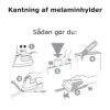 Kantbånd til melaminhylder hvid 24 mm x 5 meter