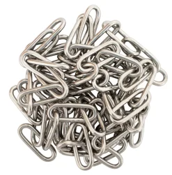 Kæde langleddet rustfri stål Ø3 mm x 2 meter