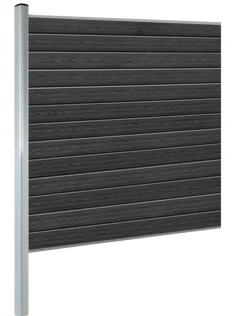 Kirkedal Alu hegn tilkøbssæt 184 x 180 cm