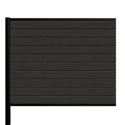 Kirkedal Alu Light hegn tilkøbssæt sort 128 x 150 cm