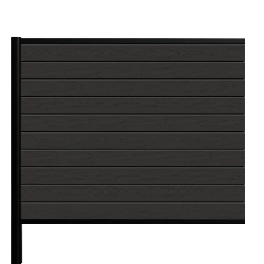 Kirkedal Alu Light hegn tilkøbssæt sort 128 x 150 cm