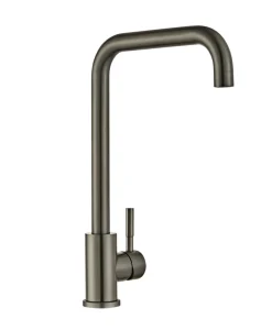 Køkkenarmatur m/kantet tud gunmetal