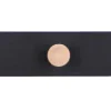 Knagerække sort/bøg 28 cm
