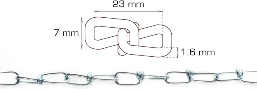Knudekæde Ø1,6 mm x 5 meter