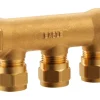 Komplet fordelerrør 3 tilslutninger 3/4" x 15 mm