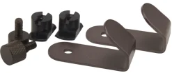 Krog t/akustikpanel 5 x 2,5 cm bruneret stål 2-pk.