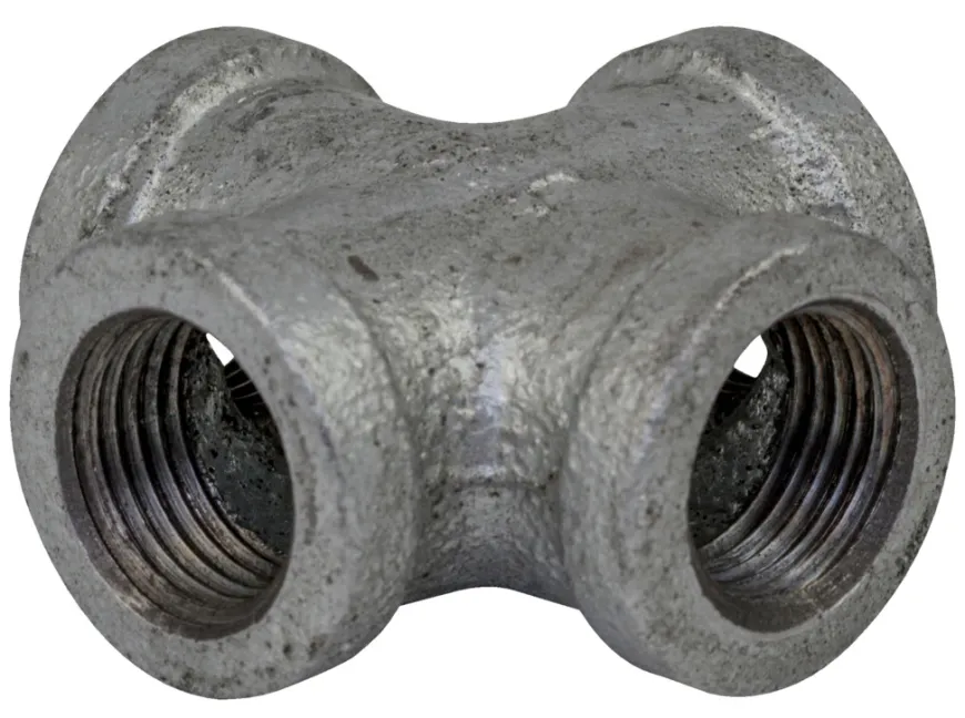 Krydsmuffe galvaniseret 1/2"
