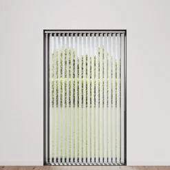 Lamelgardin hvid 250 x 250 cm