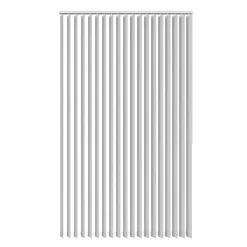 Lamelgardin hvid 200 x 250 cm