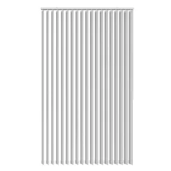 Lamelgardin hvid 150 x 250 cm