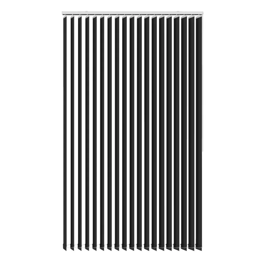 Lamelgardin sort 100 x 250 cm