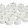 LED-fyrfadslys med flakkende lys 24 stk.