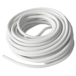 Ledning rund hvid 2 x 0,75 mm² 10 meter - Elworks