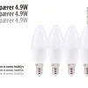 LED-pære kerte E14 4,9 W 4-pk.